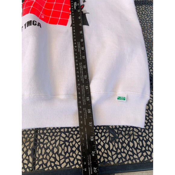 80s Dead Stock YMCA we Making Magic sweatshirt Raglan Sleeves sweatshirt Size L - Picture 6 of 7